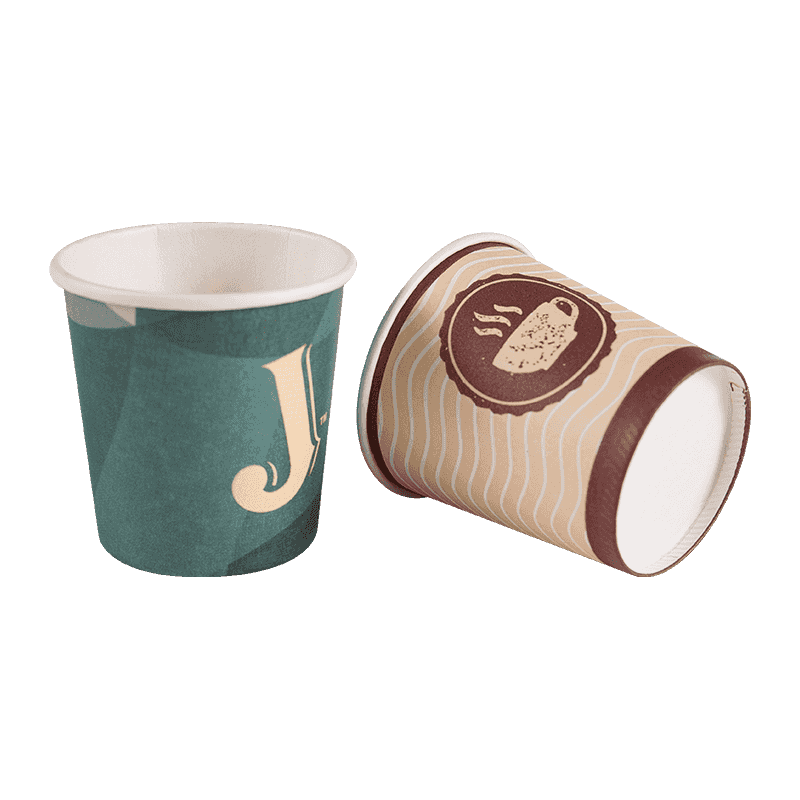 Tasse de papier de café imprimée empilable jetable