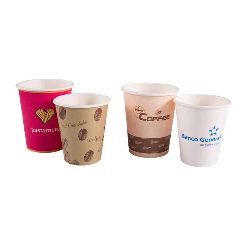 Tasse de papier de lait de café de petit déjeuner jetable biodégradable