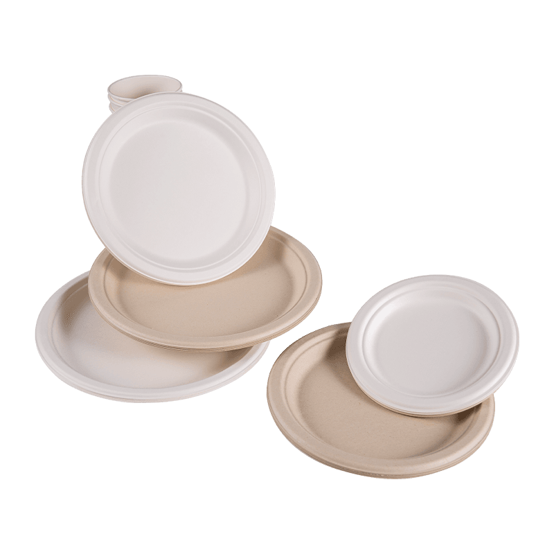 Assiette en papier jetable biodégradable imperméable et sulfurisée